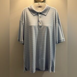 Hathaway 100% Puma Cotton 3 button polo short sleeve size large shirt